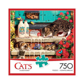 Buffalo 750pc Puzzle - Cats - Doorstep Raiders-TCG Nerd